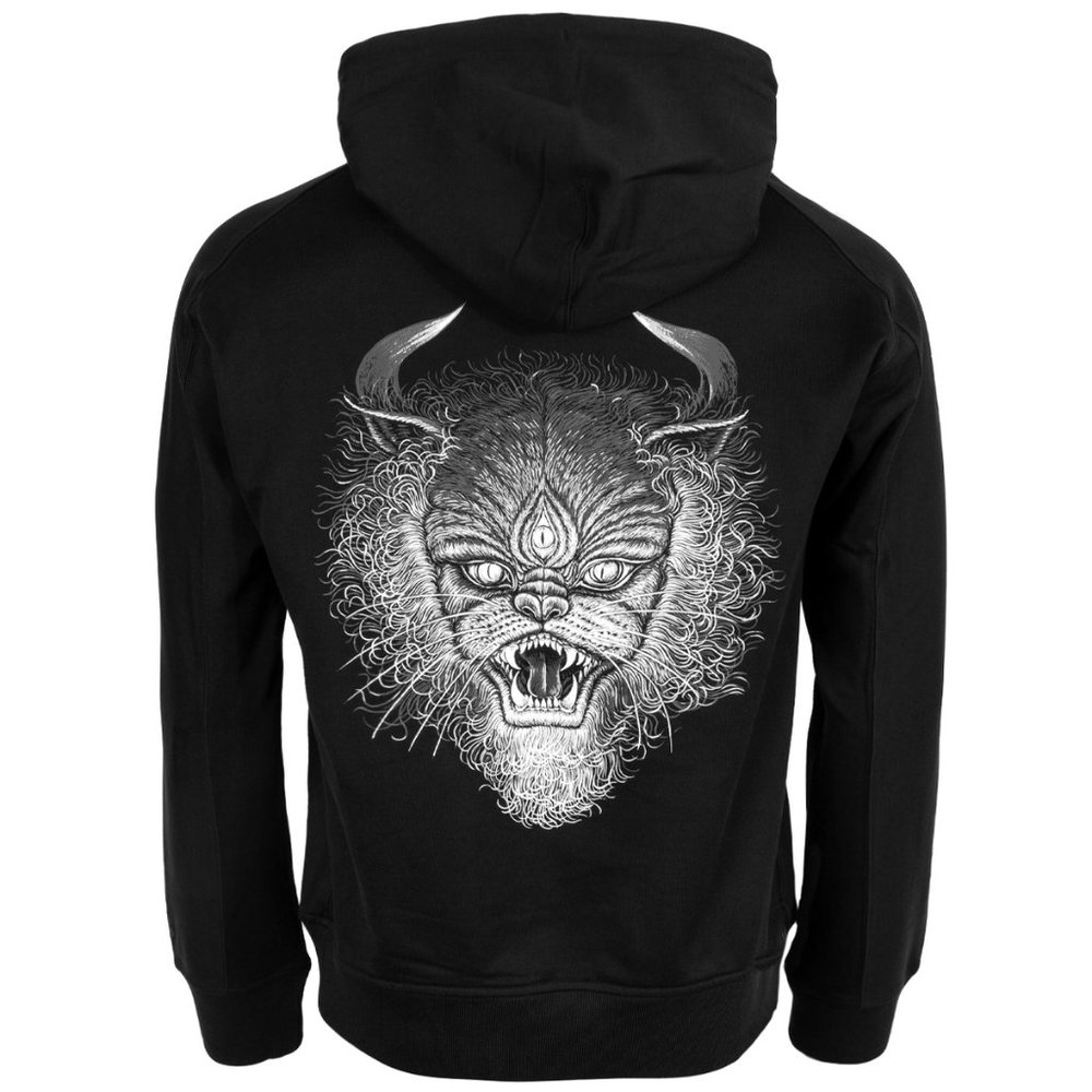 Mens Size XS Y-3 Adidas x Yohji Yamamoto Street Cat Art Graphic Print Hoodie